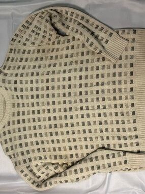 Vintage Munsingwear crewneck sweater XL cream grey grandpa preppy